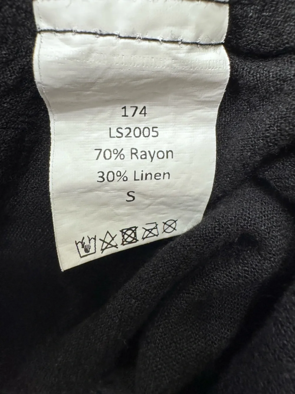 Lillusory Women’s Linen Summer Black Pants - Picture 4 of 4